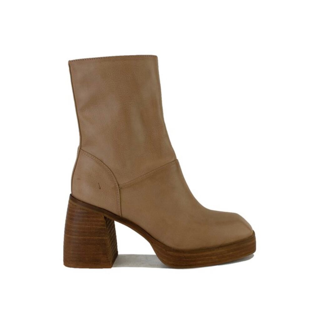 Foster Chunky Heel Ankle Boots – Women's Platform Midsole Square Toe – Size 5.5